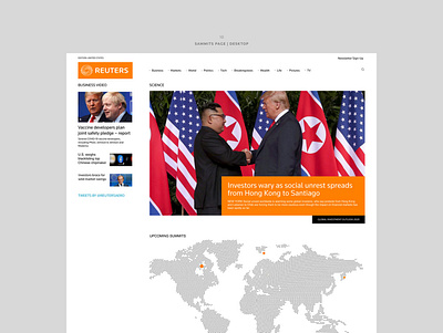 Reuters. website. Concept. app branding design graphic design ui ux