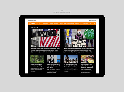 Reuters. Webdesign. Concept. app branding design graphic design illustration logo typography ui ux