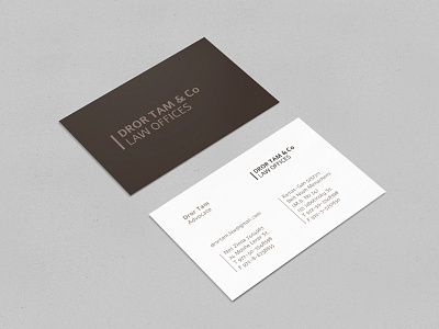 Dror Tam Business Card business card logotype stationery