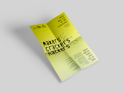 makers crackers hackers announcement art design flyer hebrew israel lecture series poster science technology workshop
