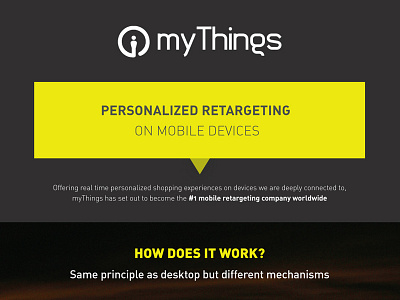 myThings customer flyer high tech hightech israel mobile online personalized retargeting startup tel aviv website