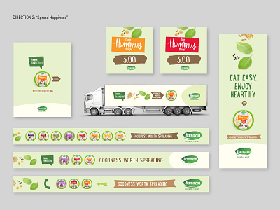 Hamazon – earlier stage [suggestion 2] banner branding food graphic language graphics hummus poster rollup supermarket tag truck visual language