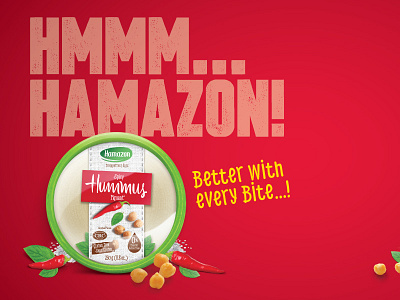 Hamazon Hummus advertising brand branding consumer consumer brand dip hummus packaging poster product brand product branding spread