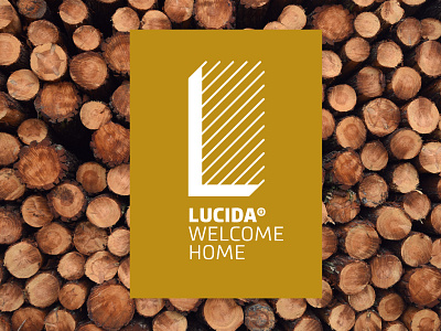 Lucida architecture brown construction flooring gold home letter logo nature technical drawing typography wood