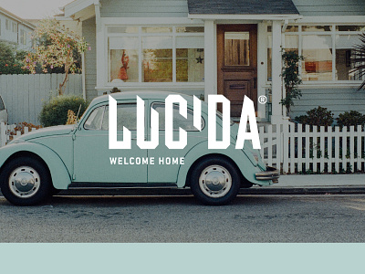 Lucida branding car flooring home house laminate logo retro tech technological welcome wooden floor