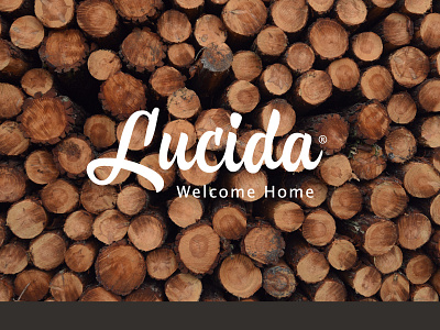 Lucida architecture brand home homy house interior logo nature retro script style wood