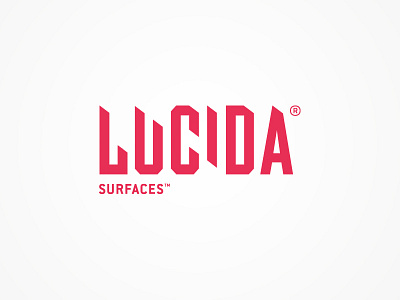 Lucida branding flooring identity logo product branding red tech technical visual identity wood