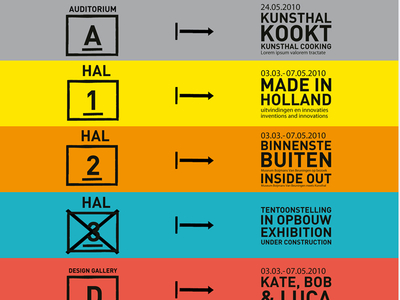 Kunsthal graphic design poster program