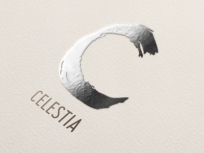 Denalt / Celestia branding consumer product branding embossed label letter logo paint paint can paper product series silver typography