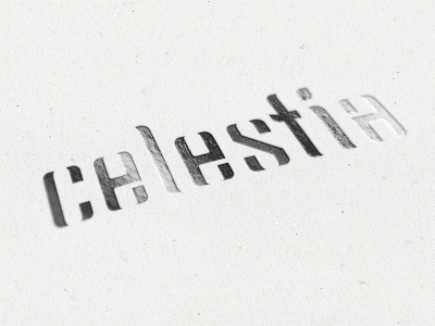 Denalt / Celestia branding emboss label design logo paint can paper print effect product branding silver silver foil