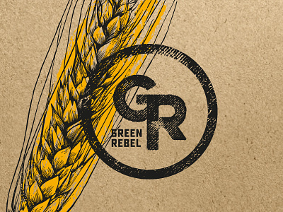 GREEN REBEL branding corn fast food food health identity logo packaging paper bag restaurant branding slow food veggie