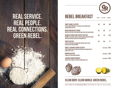 GREEN REBEL branding fast food food green healthy layout menu restaurant slow food typography vegan vegetarian