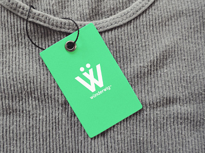 Wunderwig apparel branding clothing fashion identity label letter simple tag typography visual identity w