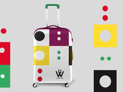 Wunderwig advertising atmosphere branding fashion geometric hip identity simple stylish suitcase trendy visual identity