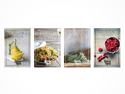 Bona Restaurant branding dining food graphic design identity logo lunch poster restaurant typography visual visual language