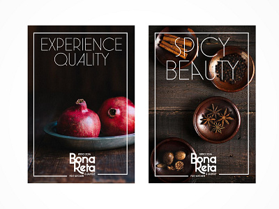 Bona Restaurant branding food gastronomy graphic language identity logo menu poster restaurant typography visual identity