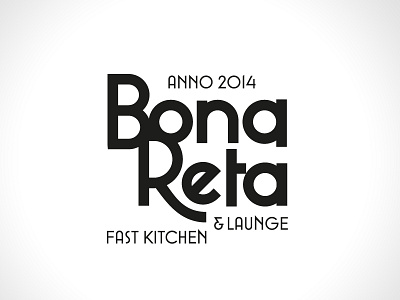 Bona Restaurant branding chain dining dinner food identity logo lunch restaurant retro style typography