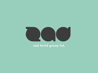 ZAD branding building circle compasses construction engineering logo minimal typography