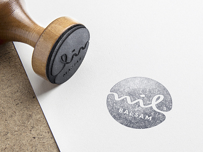 Nil Balsam branding cream identity line logo nile river skin care stamp typography visual identity water