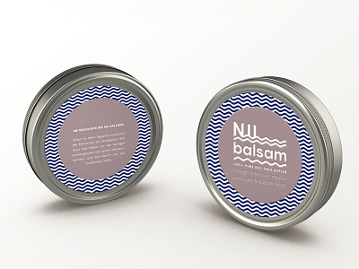 Nil Balsam branding can cosmetics cream identity logo nile river tin can typography visual identity water