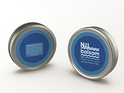 Nil Balsam blue branding cosmeotics cream logo modern nile pattern river typography visual identity water