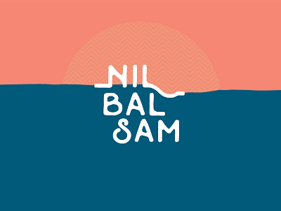 Nil Balsam adventure art deco art nouveau branding comic egypt graphic novel logo nile river sun typography water