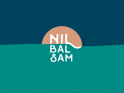 Nil Balsam adventure branding cream label logo nile river shea butter sun sunset travel vintage