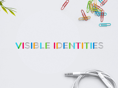 VISIBLE IDENTITIES branding identity logo minimal multiply typography visual identity white