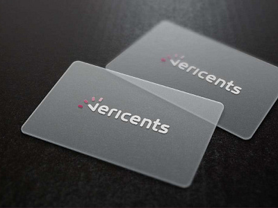 VERICENTS suggestion banking branding business card clock fin tech financial identity logo logotype online payments payment processing typography