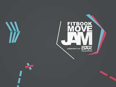 FITBOOK MoveJam 2018 banner event festival fitness graphic design graphics health identity logo movement poster sport stage tape art visual visual identity