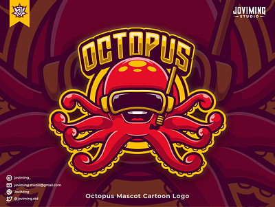 Octopus Mascot Animal Esport Logo (Esport Animal Logo) branding cartoon character cute design esport gamers gaming illustration kraken logo mascot monster octopus octopus logo sea streamer vector