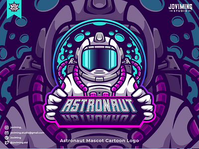 Astronauts Mascot Character Logo astronaut astronauts galaxy illustration moon space twitch ufo