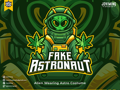 Alien Wearing Astronaut Suit