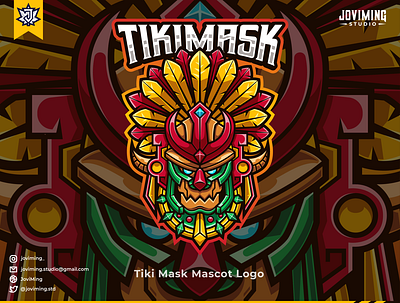 Tiki Mask Mascot Logo culture design ethnic illustration logo mascot mask tiki mask tiki tribal traditional vector