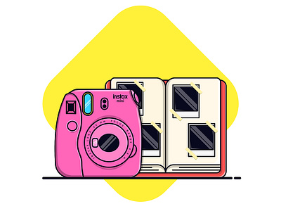 Polaroid Instax Camera and Photo Album
