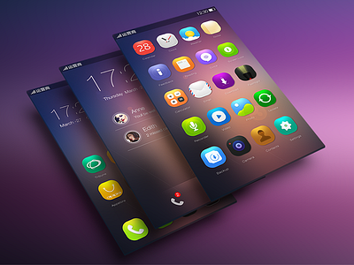 艳影手机主题设计 gui iphone ui