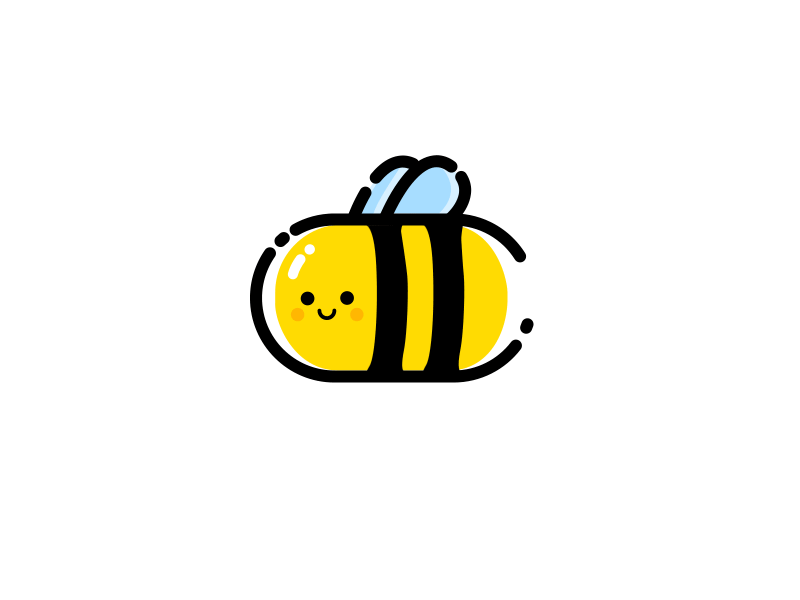 little bee animation bee gif vector
