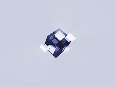 Magic Cube Visual For Ai Product 3d ae aep ai animation cube design glass light magic motion ui visual