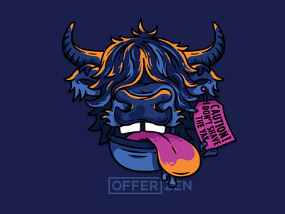 Don't Shave the Yak animal blog post colour design digital hairy illustration illustration design offerzen t shirt design tech tongue vector