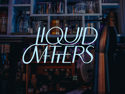 Liquid Matters logotype bar brand design brand identity cocktail logo design logodesign logos logotype logotype design