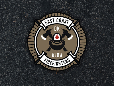 East Coast Firefighters badge badge design badge logo badgedesign badges fire firefighter firefighting logo patch patch design