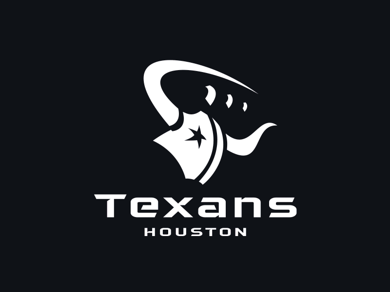 Houston Texans logo re-design branding design flat icon illustration logo vector