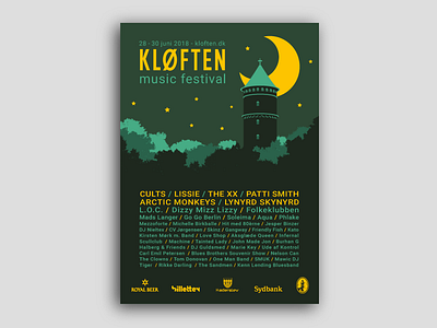 Kløften Music Festival concert design event branding flat graphic design illustration music event music festival poster poster art