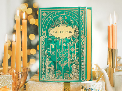 Christmas Thébox 2021 arabesque christmas color flower goldfoil illustration lines magic packaging thébox