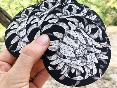 Sticky flower 🌸 sticker illustration