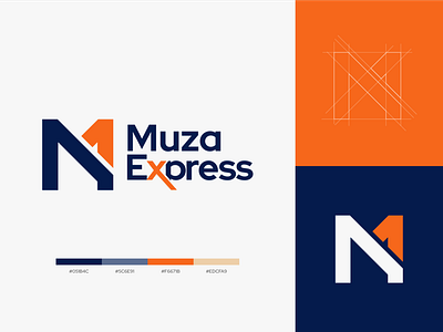 Muza Express - Logo Design app branding design flat icon logo minimal ui web