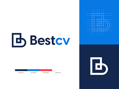 Bestcv - Logo Design branding design flat graphic design illustration illustrator logo minimal typography ui