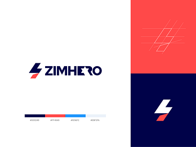 Zimhero Web Solutions - Logo animation branding design icon illustration logo minimal typography vector web