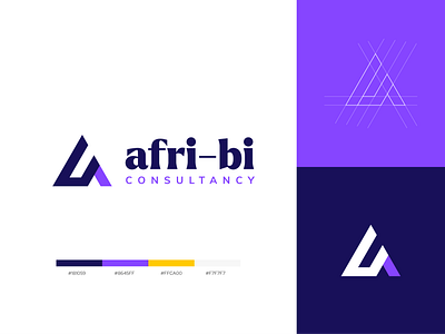 Afri BI Consultancy - Logo Design animation branding design flat graphic design illustration logo minimal typography web