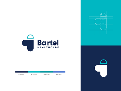 Bartel Healthcare - Logo Design branding design flat graphic design illustration logo minimal typography